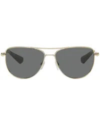 Burberry Gold Metal Logo Square Sunglasses 110987