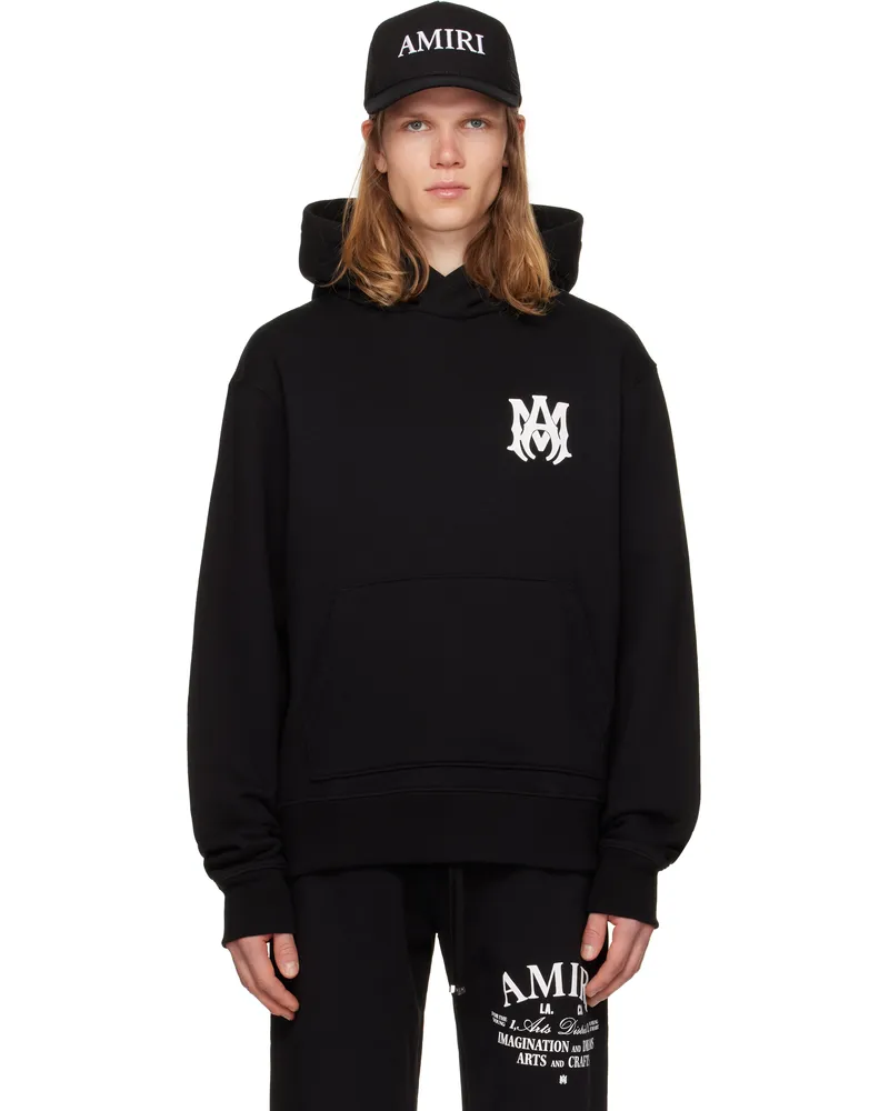 Amiri Black MA Core Logo Hoodie Black