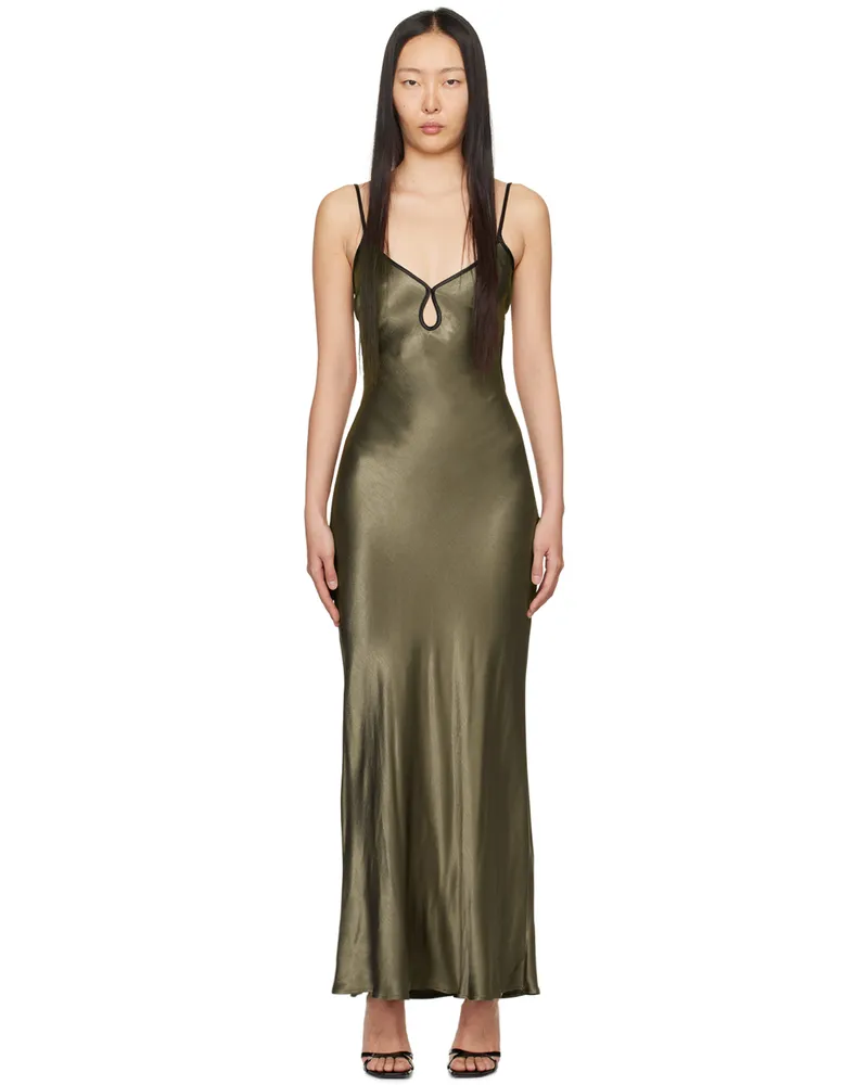 bec & bridge Khaki & Black Cedar City Maxi Dress Dark