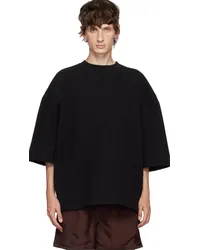 Jil Sander Black Crewneck T-Shirt Black