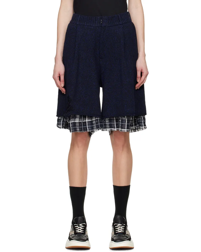 Adererror Navy Varto Shorts Noir