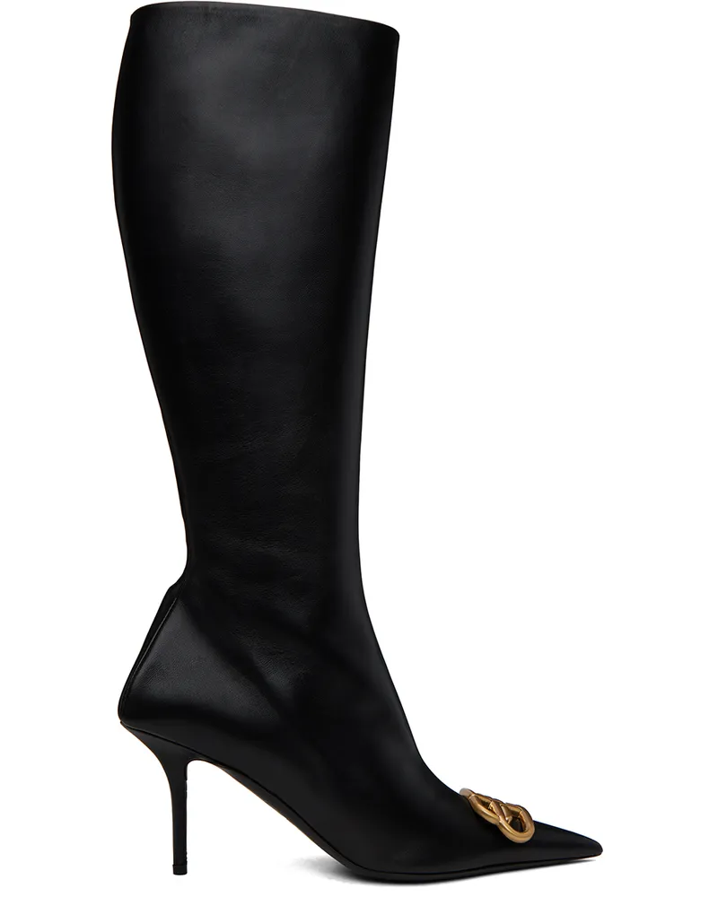 Balenciaga Black Square Knife Boots 1088