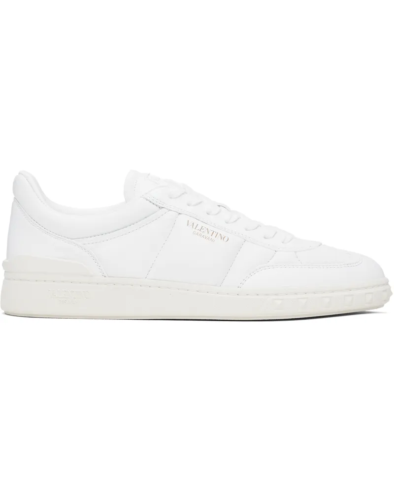Valentino Garavani White Upvillage Padded Leather Sneakers 0bo
