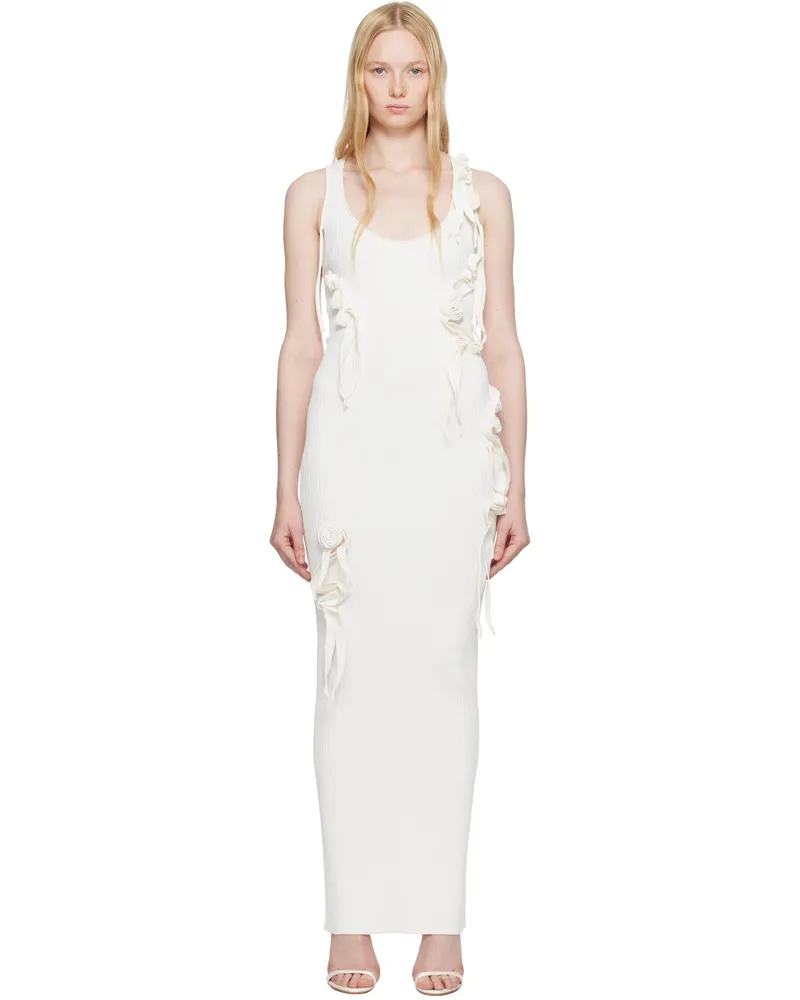 COPERNI White Knitted Ribbon Long Tank Maxi Dress White