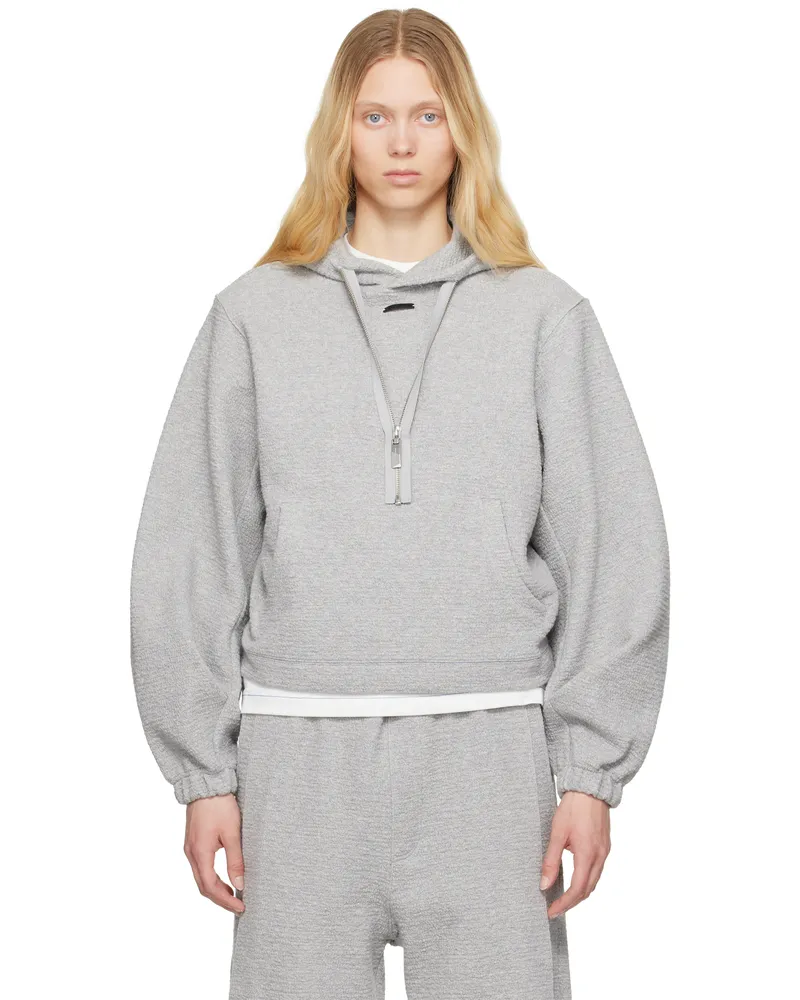 Adererror Gray Realce Product. 29 Hoodie Grey