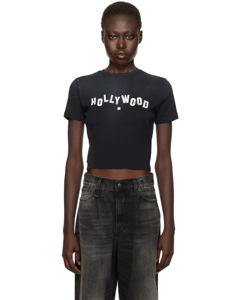 Amiri Black 'Hollywood' Baby T-shirt Faded