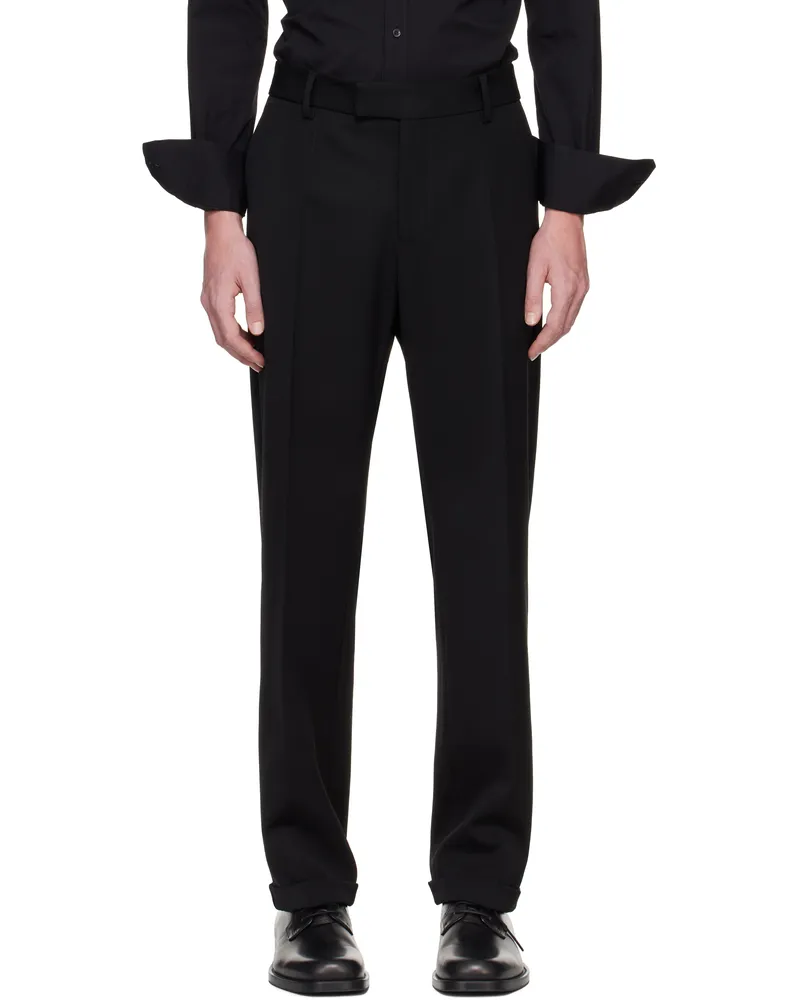 Dolce & Gabbana Black Virgin Wool Trousers N0000