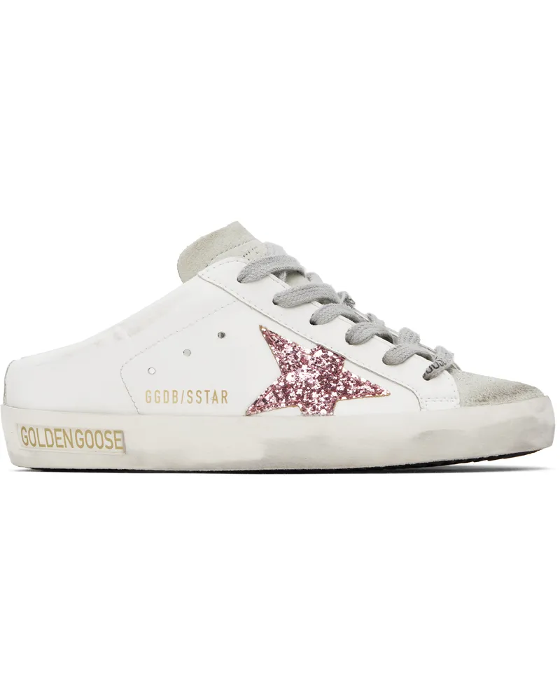 Golden Goose White & Gray Bio-based Super-Star Sabot Sneakers 10386