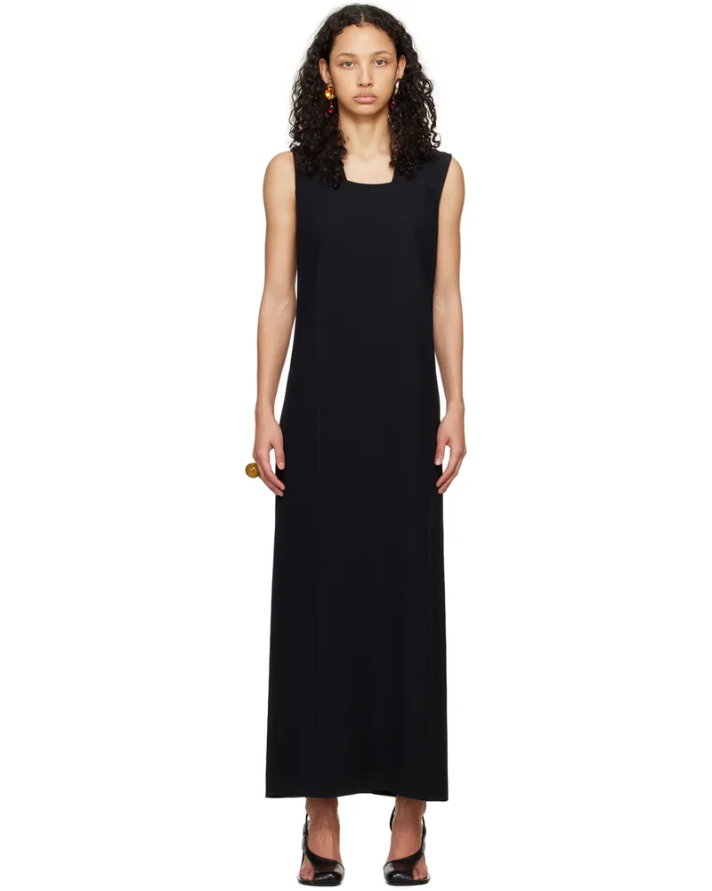BITE Studios Black Wide Strap Maxi Dress Black