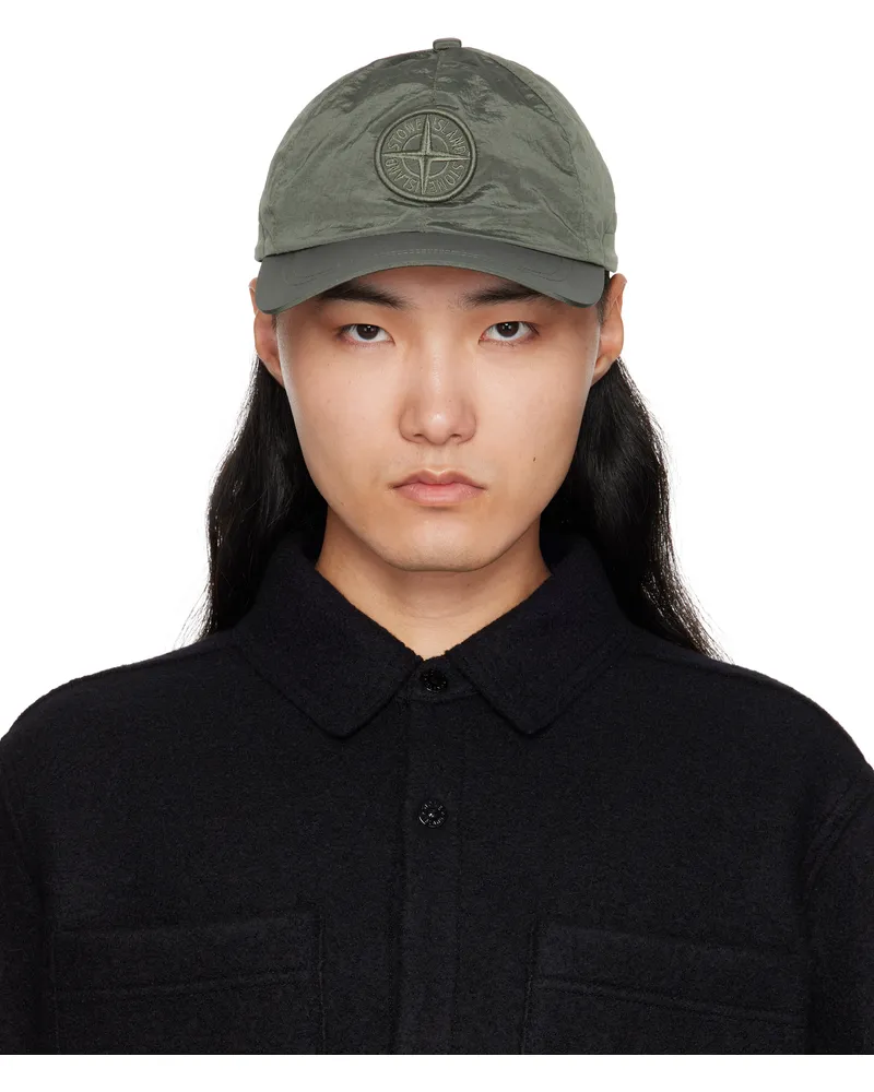 Stone Island Green 9100011 Nylon Metal ECONYL Cap V0059