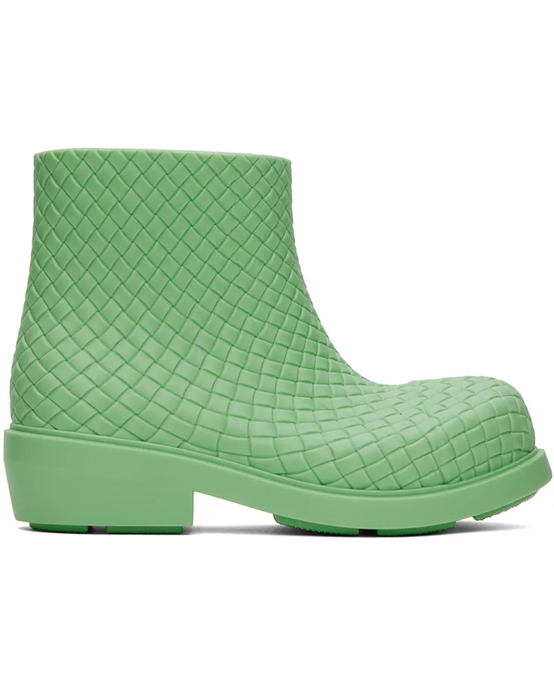 Bottega Veneta Green Fireman Boots 3978
