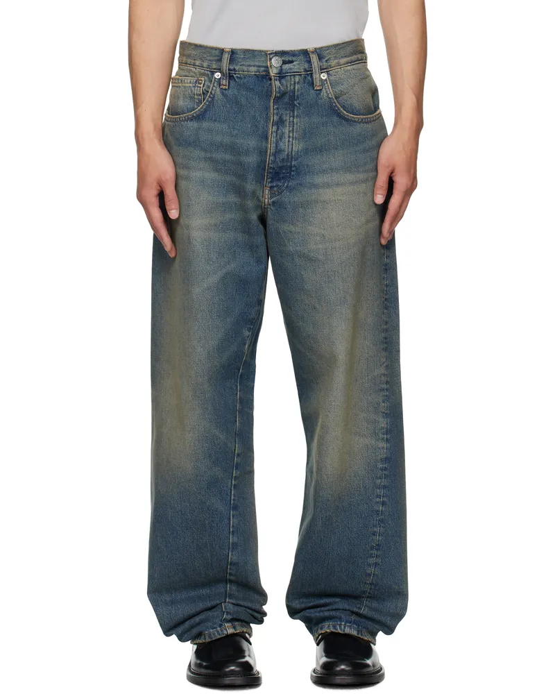 Sunflower Blue Wide Twist Jeans Dirty