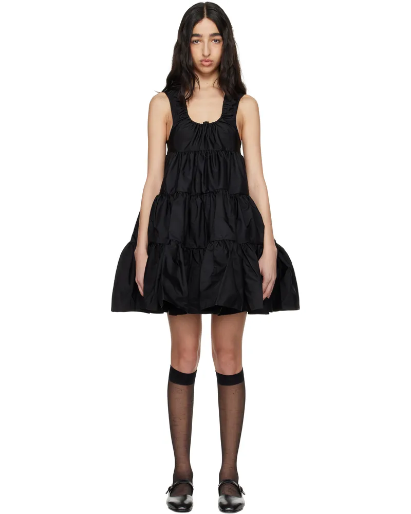Cecilie Bahnsen Black Aino Minidress Black