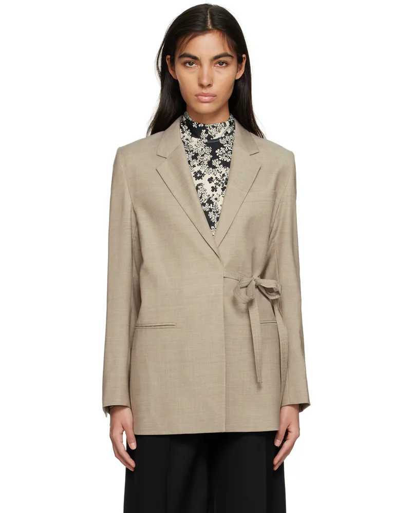 Totême Tan Wrap Blazer 873