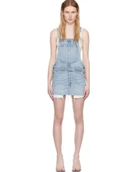 Alexander Wang Blue Faded Denim Minidress 471a