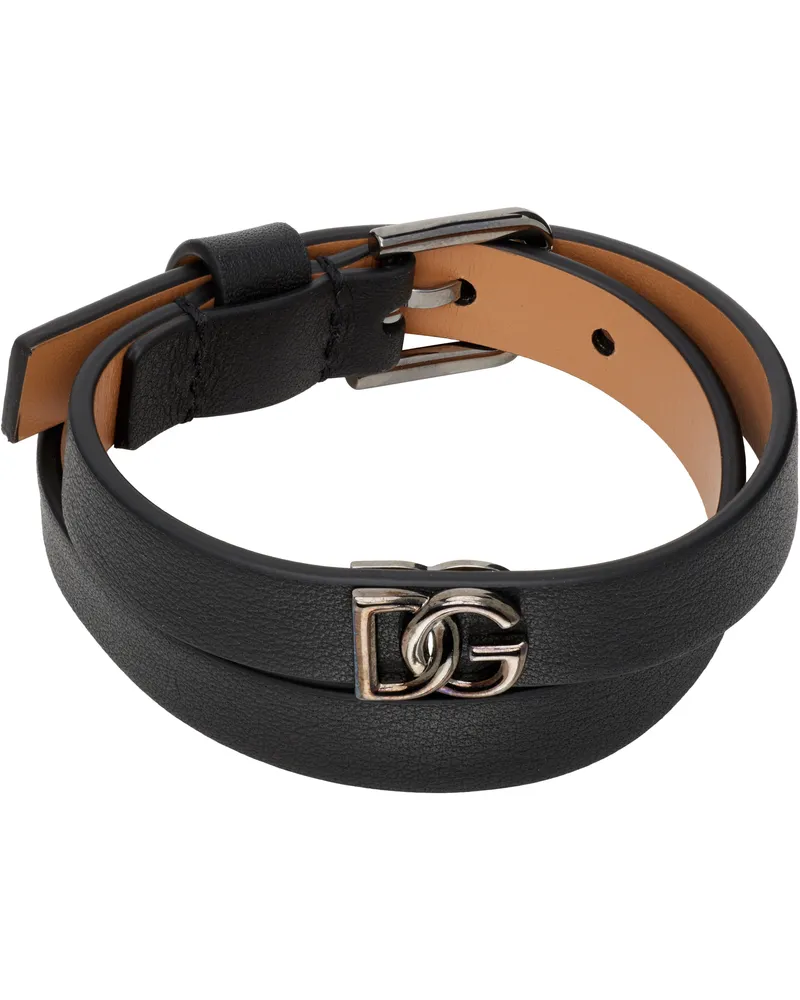 Dolce & Gabbana Calfskin 'DG' Logo Bracelet 8e912
