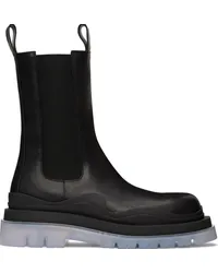 Bottega Veneta Black Tire Chelsea Boots Black-transpare