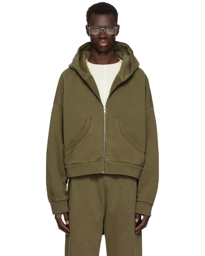 Entire Studios Khaki Eternal Zip Hoodie Military