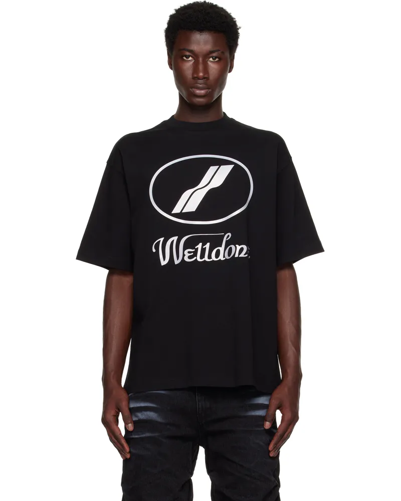 WE 11 DONE Black 'WE11DONE' Logo T-shirt Black