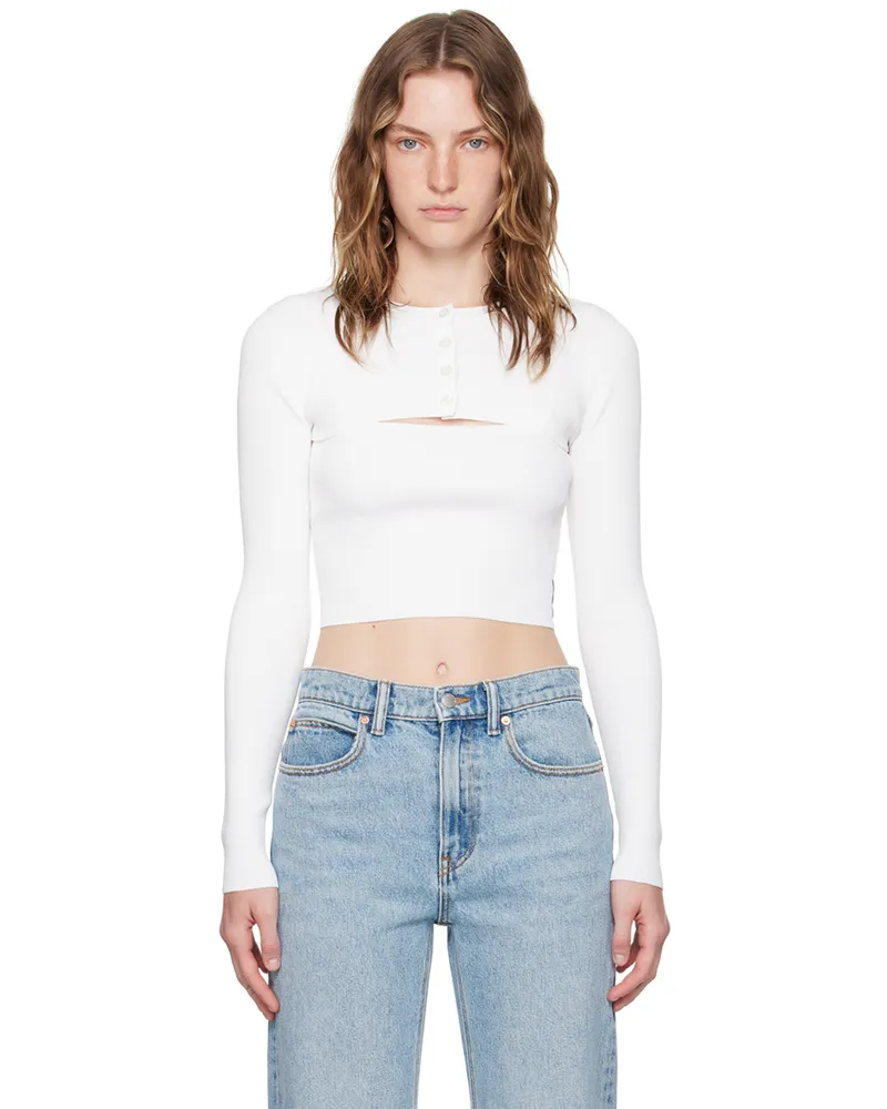Alexander Wang White Twinset Cardigan Soft