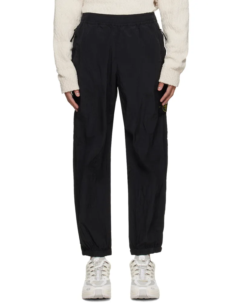 Stone Island Black Patch Sweatpants V0029