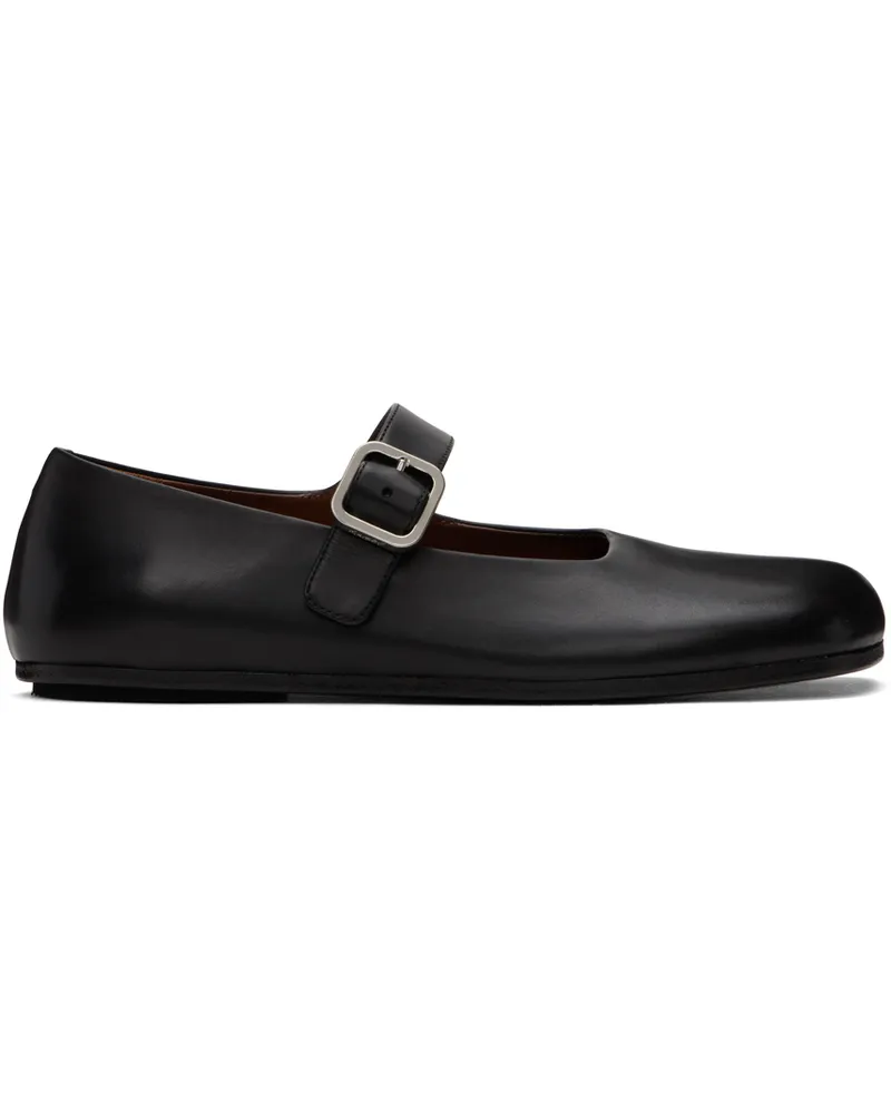 Marsèll Black Appiedi Ballerina Loafers 666