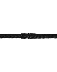 Ermenegildo Zegna Black Leather Belt Ner