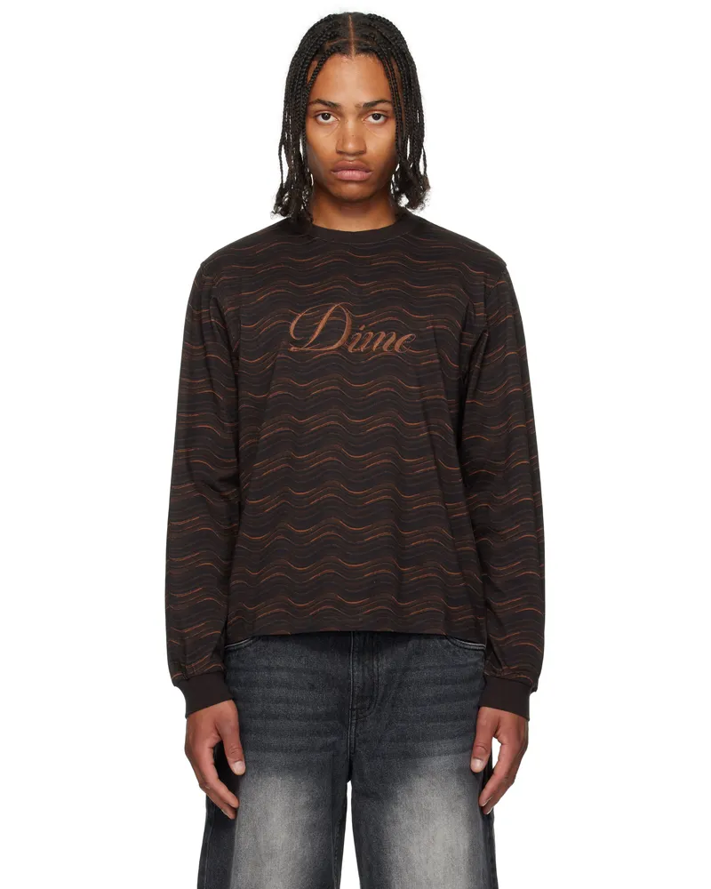Dime Brown Transmission LS T-shirt Bronze