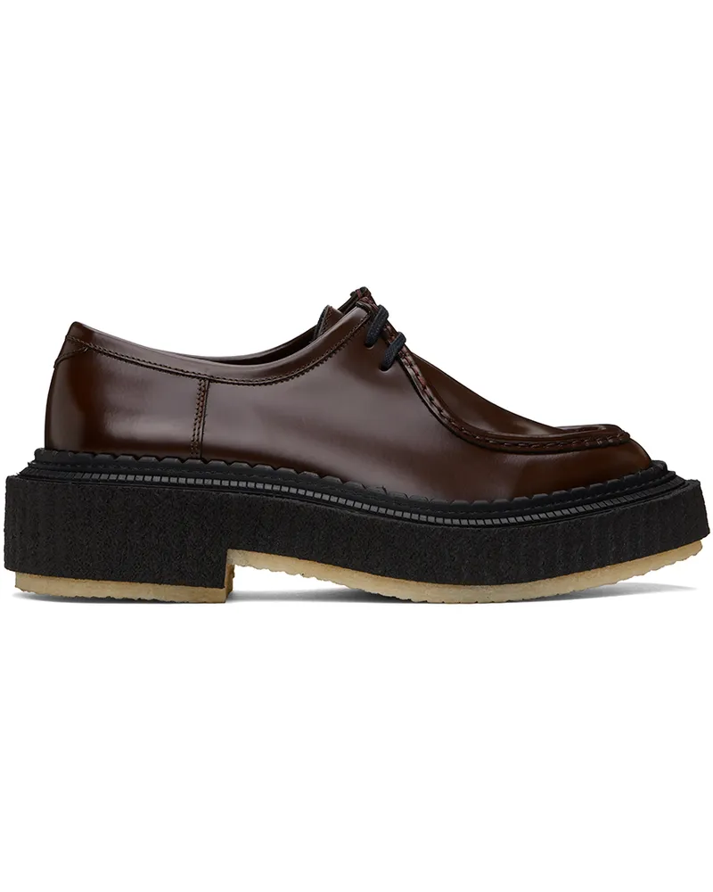 Adieu Paris Brown Type 153 Derbys Dark