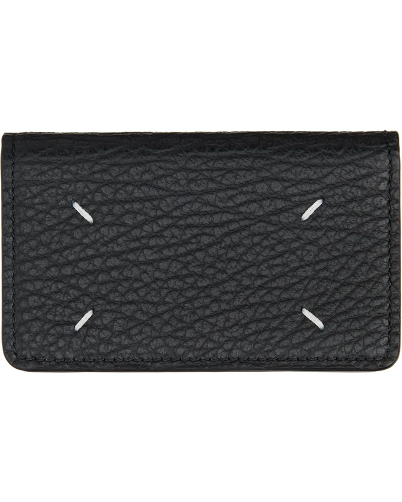 Maison Margiela Black Four Stitches Card Holder T8013