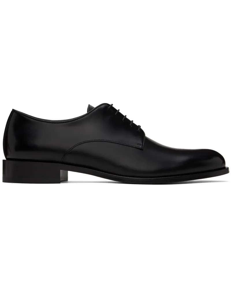 Giorgio Armani Black Lace-Up Derbys 2