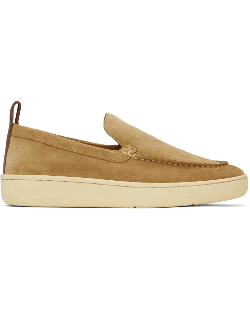 Lanvin Tan Cruiser Suede Sneakers Dark
