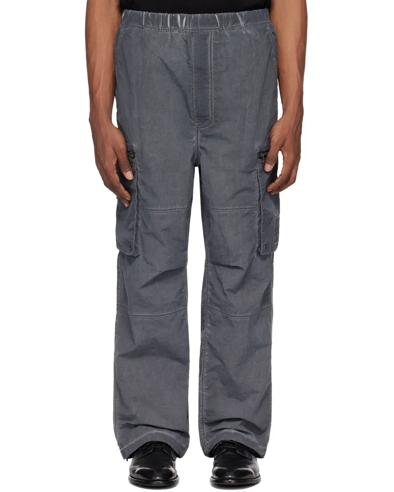 Izzue Gray Garment-Dyed Cargo Pants Ccx