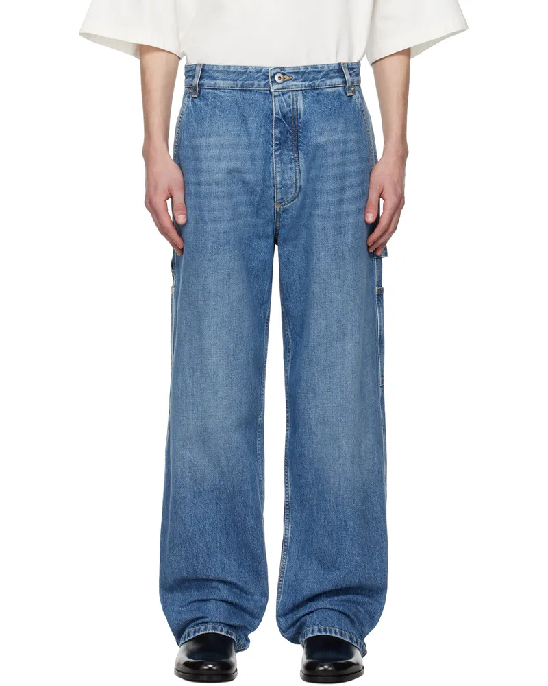 Bottega Veneta Blue Vintage Cargo Jeans 4715