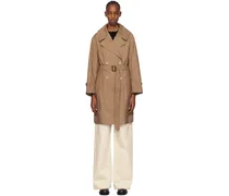 Brown Vtrench Trench Coat
