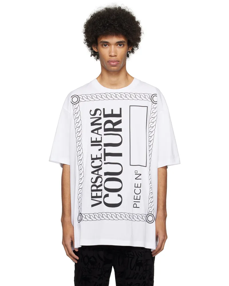 Versace Jeans White 'Piece No.' T-Shirt E003