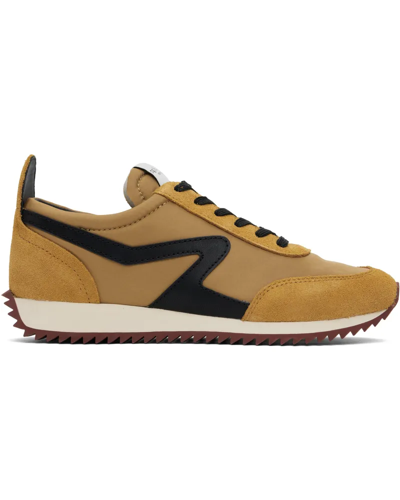 Rag & Bone Tan Retro Runner Sneakers Mustard