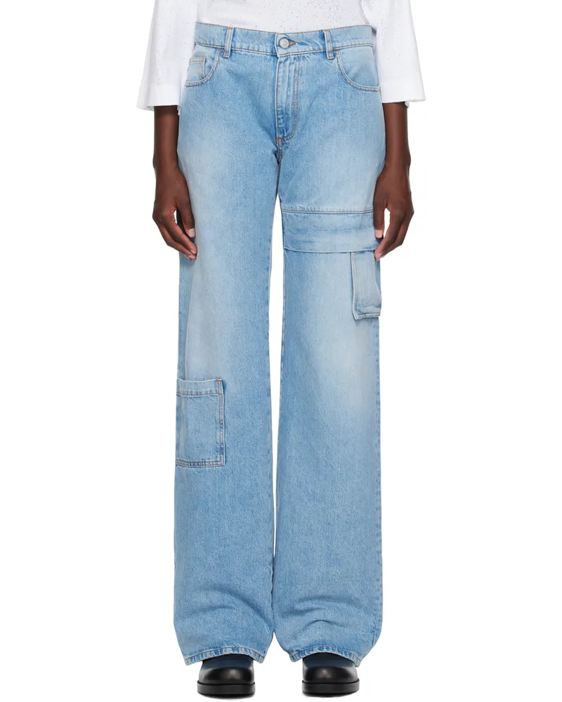 1017 ALYX 9SM Blue Oversized Jeans Blu0004