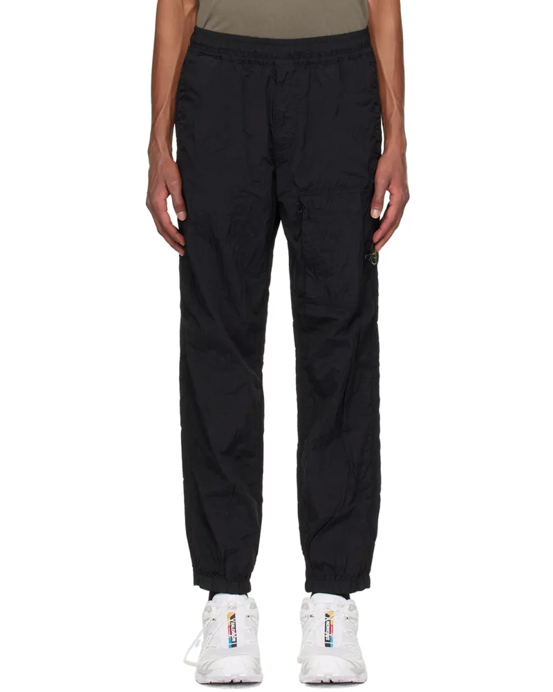 Stone Island Black Nylon Metal Sweatpants V0029