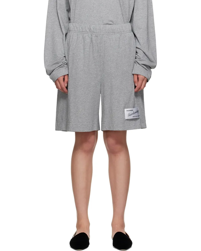 MAGNIBERG Gray Glow Shorts Grey