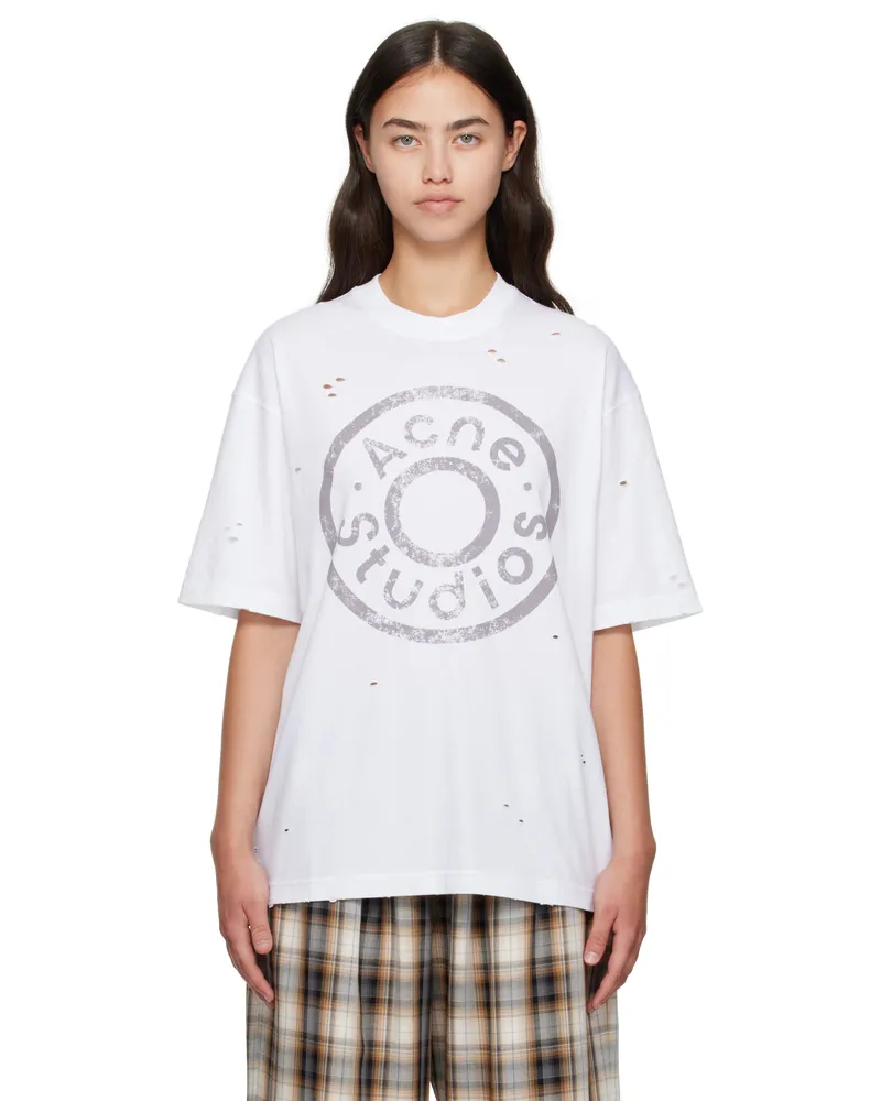 Acne Studios White Logo T-shirt 183