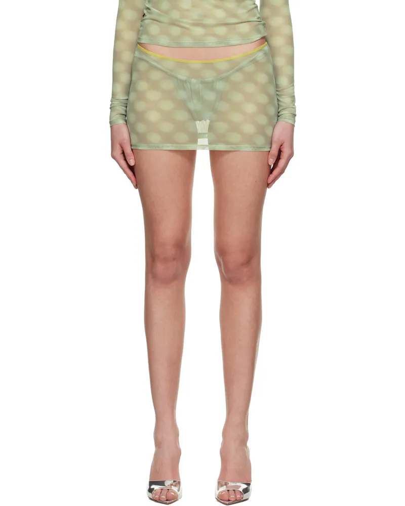 Miaou Green Elektra Miniskirt Mint