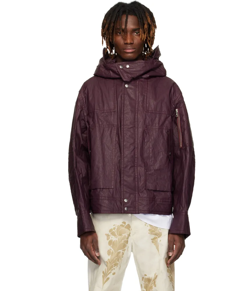 Dries van Noten Purple Flap Pocket Jacket 402
