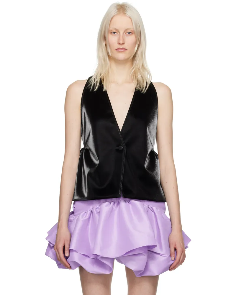 Kika Vargas Black Patsy Vest Black