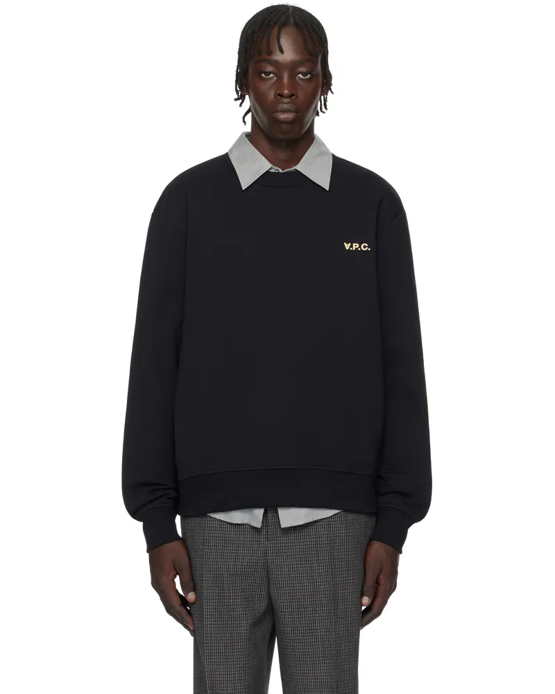 A.P.C. Black Boxy Petit 'VPC' Sweatshirt Tzf