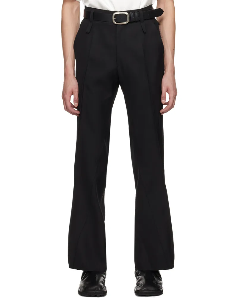 Bianca Saunders Black Pen Trousers Black
