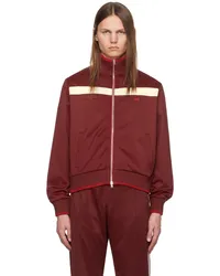 Wales Bonner Burgundy Essence Track Jacket Burgundy