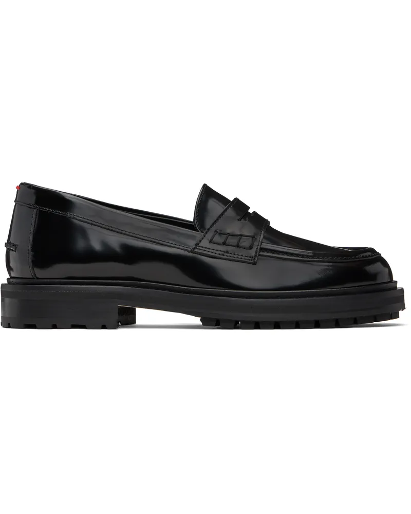 aeyde Black Leon Loafers Black