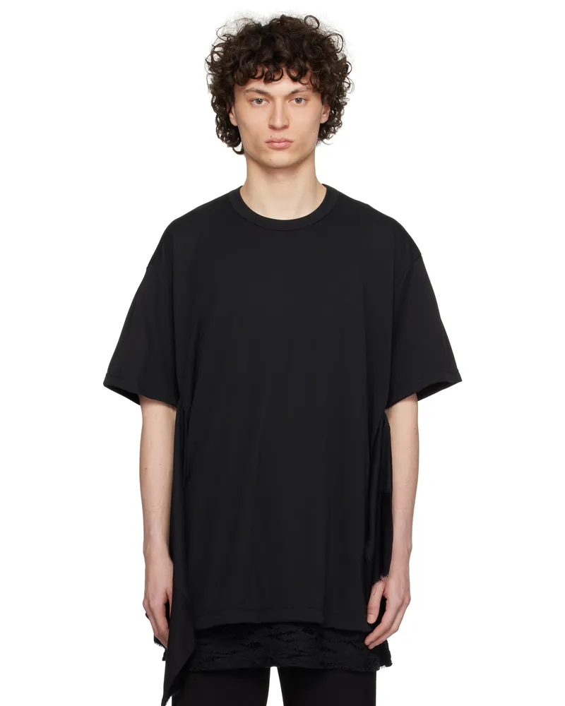 Comme des Garçons Black Polyester Piqué T-shirt Black