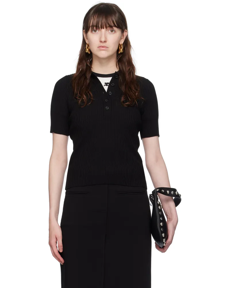 Courrèges Black Signature Polo 9999